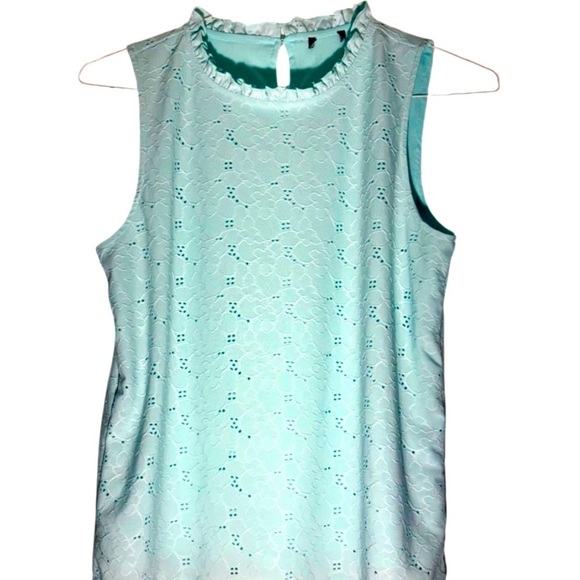 no brand Tops - Women’s Sleeveless Stretchy Lace Top - Mint SZ M